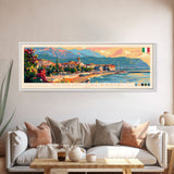 Reggio Calabria Wall Art, Panoramic Travel Poster, Panoramic Framed Canvas Print, City Wall Art, Wall Hanging Home Decor, Travel Art