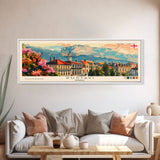 Rustavi Georgia Travel Art, City Art, Framed Canvas Print or Metal Wall Art, Europe Travel Poster, Panoramic Wall Art, Extra Wide Wall Art