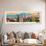 Sabadell Spain Travel Print Wall Art, Panoramic City Art, Travel Art, Wall Decor, Vacation Gift, Framed Canvas Print Or Metal Art