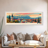 Shumen Bulgaria Travel Art, City Art, Framed Canvas Print or Metal Wall Art, Europe Travel Poster, Panoramic Wall Art, Extra Wide Wall Art