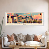 Saint Niklaas Belgium Wall Art, Panoramic Travel Poster, Panoramic Framed Canvas Print, City Wall Art, Wall Hanging Home Decor, Travel Art