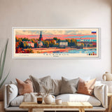 Taganrog Russia Travel Art, City Art, Framed Canvas Print or Metal Wall Art, Europe Travel Poster, Panoramic Wall Art, Extra Wide Wall Art