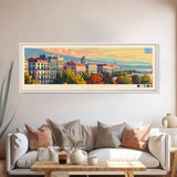 Thessaloniki Greece Travel Art, City Art, Framed Canvas Print or Metal Wall Art, Europe Travel Poster, Panoramic Wall Art, Extra Wide Wall Art