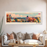 Torun Poland Travel Art, City Art, Framed Canvas Print or Metal Wall Art, Europe Travel Poster, Panoramic Wall Art, Extra Wide Wall Art