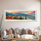 Vlore Albania Travel Art, City Art, Framed Canvas Print or Metal Wall Art, Europe Travel Poster, Panoramic Wall Art, Extra Wide Wall Art