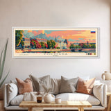 Vologda Russia Wall Art, Panoramic Travel Poster, Panoramic Framed Canvas Print, City Wall Art, Wall Hanging Home Decor, Travel Art