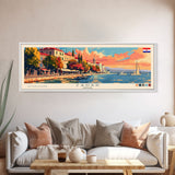 Zadar Croatia Travel Print Wall Art, Panoramic City Art, Travel Art, Wall Decor, Vacation Gift, Framed Canvas Print Or Metal Art