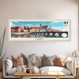 Arad Romania Travel Art, City Art, Framed Canvas Print or Metal Wall Art, Europe Travel Poster, Panoramic Wall Art, Extra Wide Wall Art