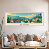 Doboj Bosnia Travel Print Wall Art, Panoramic City Art, Travel Art, Wall Decor, Vacation Gift, Framed Canvas Print Or Metal Art