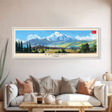 Erzurum Turkey Travel Print Wall Art, Panoramic City Art, Travel Art, Wall Decor, Vacation Gift, Framed Canvas Print Or Metal Art