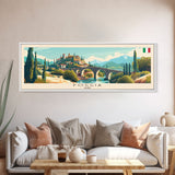 Foggia Italy Wall Art, Panoramic Travel Poster, Panoramic Framed Canvas Print, City Wall Art, Wall Hanging Home Decor, Travel Art