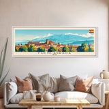 Fuenlabrada Spain Wall Art, Panoramic Travel Poster, Panoramic Framed Canvas Print, City Wall Art, Wall Hanging Home Decor, Travel Art