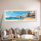 Gijón Spain Travel Print Wall Art, Panoramic City Art, Travel Art, Wall Decor, Vacation Gift, Framed Canvas Print Or Metal Art