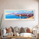 Helsinki Finland Travel Art, City Art, Framed Canvas Print or Metal Wall Art, Europe Travel Poster, Panoramic Wall Art, Extra Wide Wall Art