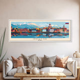 Irkutsk Russia Wall Art, Panoramic Travel Poster, Panoramic Framed Canvas Print, City Wall Art, Wall Hanging Home Decor, Travel Art