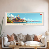 Komsomolsk on Amur Russia Travel Art, City Art, Framed Canvas Print or Metal Wall Art, Europe Travel Poster, Panoramic Wall Art, Extra Wide Wall Art