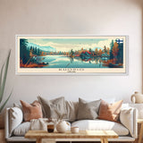 Kuopio Finland Wall Art, Panoramic Travel Poster, Panoramic Framed Canvas Print, City Wall Art, Wall Hanging Home Decor, Travel Art