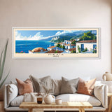 Nikaia Greece Wall Art, Panoramic Travel Poster, Panoramic Framed Canvas Print, City Wall Art, Wall Hanging Home Decor, Travel Art