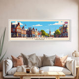 Northampton United Kingdom Travel Art, City Art, Framed Canvas Print or Metal Wall Art, Europe Travel Poster, Panoramic Wall Art, Extra Wide Wall Art