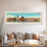 Novi Sad Serbia Travel Art, City Art, Framed Canvas Print or Metal Wall Art, Europe Travel Poster, Panoramic Wall Art, Extra Wide Wall Art