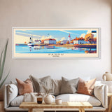 Parnu Estonia Travel Print Wall Art, Panoramic City Art, Travel Art, Wall Decor, Vacation Gift, Framed Canvas Print Or Metal Art