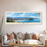 Santander Spain Travel Print Wall Art, Panoramic City Art, Travel Art, Wall Decor, Vacation Gift, Framed Canvas Print Or Metal Art