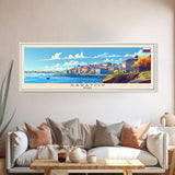 Saratov Russia Wall Art, Panoramic Travel Poster, Panoramic Framed Canvas Print, City Wall Art, Wall Hanging Home Decor, Travel Art