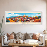 Shumen Bulgaria Travel Art, City Art, Framed Canvas Print or Metal Wall Art, Europe Travel Poster, Panoramic Wall Art, Extra Wide Wall Art