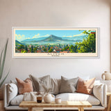 Sliven Bulgaria Wall Art, Panoramic Travel Poster, Panoramic Framed Canvas Print, City Wall Art, Wall Hanging Home Decor, Travel Art