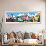 Timisoara Romania Travel Print Wall Art, Panoramic City Art, Travel Art, Wall Decor, Vacation Gift, Framed Canvas Print Or Metal Art