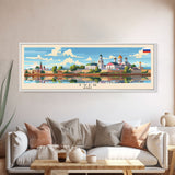 Tver Russia Travel Art, City Art, Framed Canvas Print or Metal Wall Art, Europe Travel Poster, Panoramic Wall Art, Extra Wide Wall Art