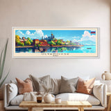 Ulyanovsk Russia Travel Art, City Art, Framed Canvas Print or Metal Wall Art, Europe Travel Poster, Panoramic Wall Art, Extra Wide Wall Art