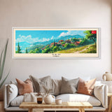 Van Turkey Travel Art, City Art, Framed Canvas Print or Metal Wall Art, Europe Travel Poster, Panoramic Wall Art, Extra Wide Wall Art