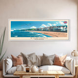 Worthing United Kingdom Wall Art, Panoramic Travel Poster, Panoramic Framed Canvas Print, City Wall Art, Wall Hanging Home Decor, Travel Art