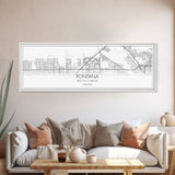 Panoramic Fontana City Map, California Art, Map Print, Minimalist Wall Art, Canvas Art, Housewarming Gift, Street Map Art, Closing Gift