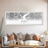 Panoramic Istanbul City Map, Turkey Art, Map Print, Minimalist Wall Art, Canvas Art, Housewarming Gift, Street Map Art, Closing Gift