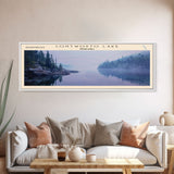 Contwoyto Lake Framed Canvas Print, Lake House Decor, Panoramic Wide Art, Travel Poster, Rustic Lake Painting, Home Decor