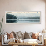 Sardis Lake Mississippi Framed Canvas Print, Lake House Decor, Panoramic Wall Art, Travel Poster, Beautiful Lake Scene, Home Decor