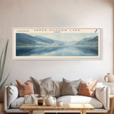 Upper Ugashik Lake Panoramic Wall Art, Framed Canvas Print, Lake House Decor, Travel Poster, Beautiful Lake Scene, Bedroom Decor