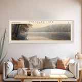 Wheatley Lake Maryland Panoramic Wall Art, Framed Canvas Print, Lake House Decor, Travel Poster, Serene Landscape, Home Decor