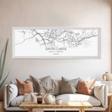 Panoramic Santa Clarita City Map, California Art, Map Print, Minimalist Wall Art, Canvas Art, Housewarming Gift, Street Map, Closing Gift