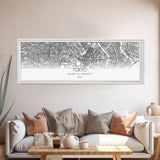 Panoramic Tokyo City Map, Japan Art, Map Print, Minimalist Wall Art, Canvas Art, Housewarming Gift, Street Map Art, Closing Gift