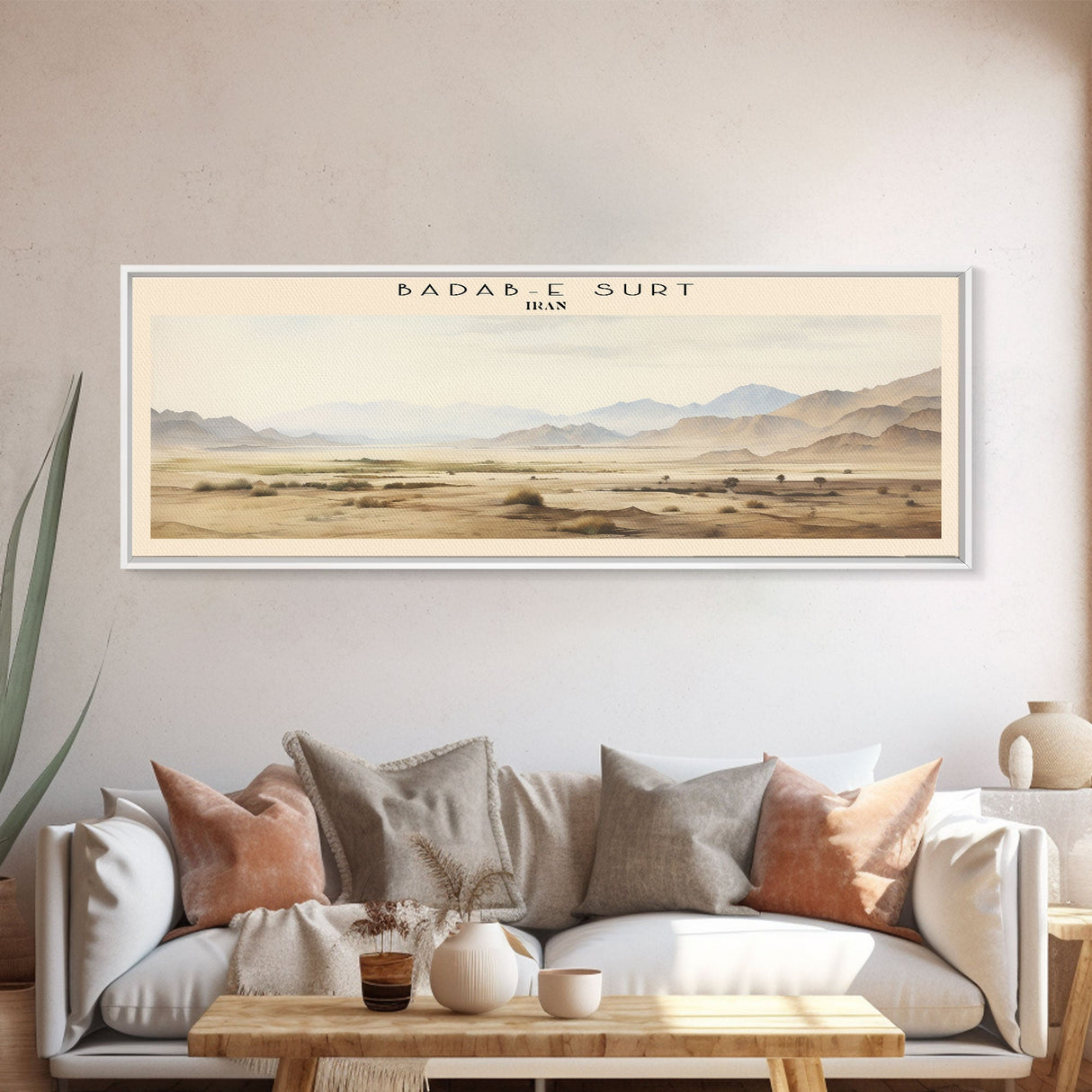 Badab e Surt Iran Travel Poster Print, Framed Canvas Print, Iran Travel Art, Wood Framed Art, Wall Hanging, Home Decor