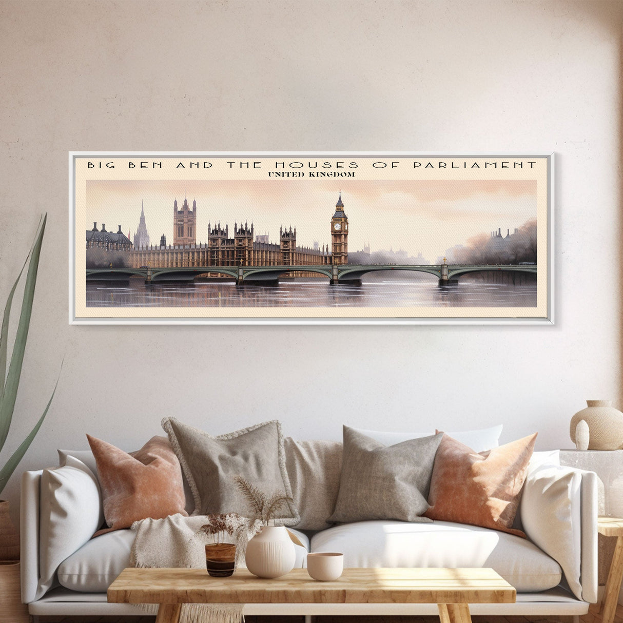 Big Ben and the Houses of Parliament Wall Art Travel Poster Print, Gift For Travel Lover, Vacation Gift, COUNTRY Wall Art, Home Decor, Original Art