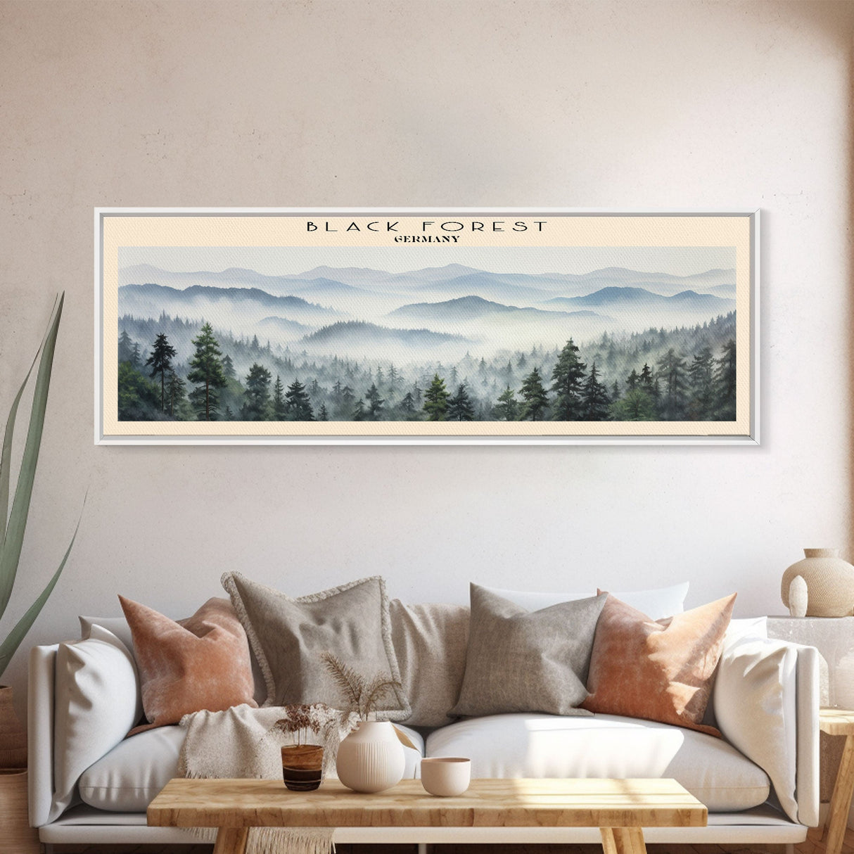 Black Forest Framed Canvas Print Travel Poster | Wall Art | Home Decor | Gift For Travel Lover | Wall Hanging | Original Art