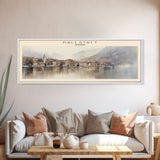 Hallstatt COUNTRY Travel Poster Print, Framed Canvas Print, COUNTRY Travel Art, Wood Framed Art, Wall Hanging, Home Decor