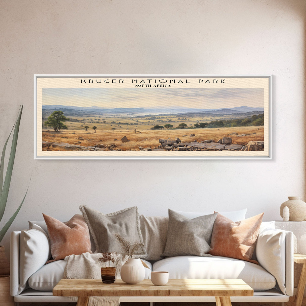 Kruger National Park Travel Print Wall Art, Travel Poster Print, Retro Style COUNTRY Home Decor, Wall Hanging, Travel Gift Idea, Unique Metal Art