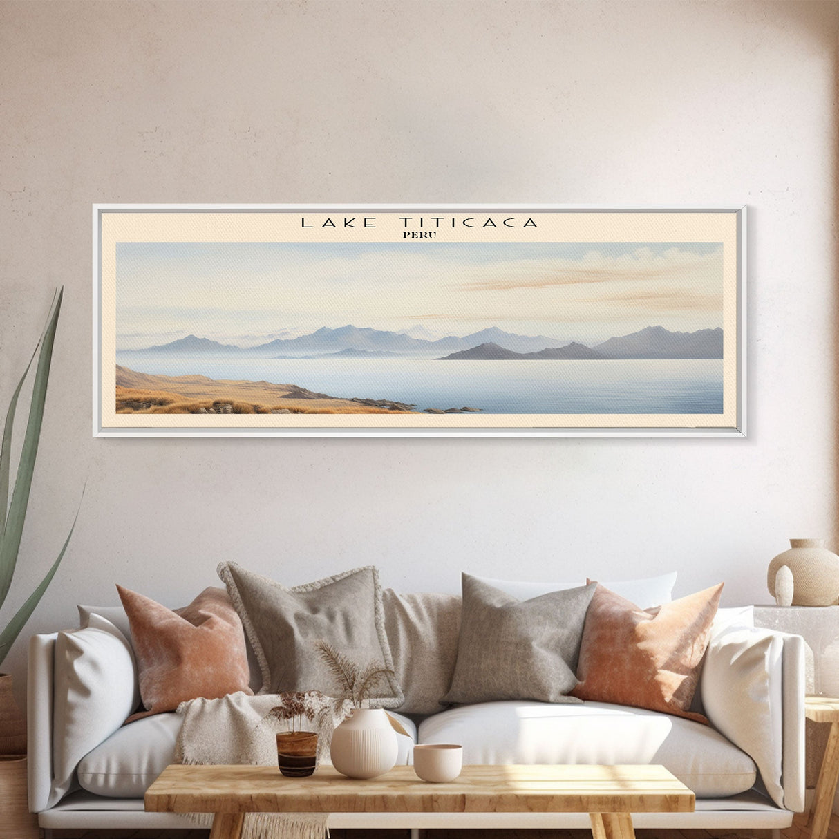 Lake Titicaca Travel Print Wall Art, Travel Poster Print, Retro Style COUNTRY Home Decor, Wall Hanging, Travel Gift Idea, Unique Metal Art