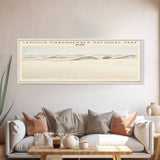 Lencois Maranhenses National Park COUNTRY Travel Poster Print, Framed Canvas Print, COUNTRY Travel Art, Wood Framed Art, Wall Hanging, Home Decor