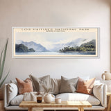 Los Haitises National Park COUNTRY | Framed Travel Poster Canvas Print | Trendy Wall Art | Watercolor Painting | Living Room Art | Unique Art